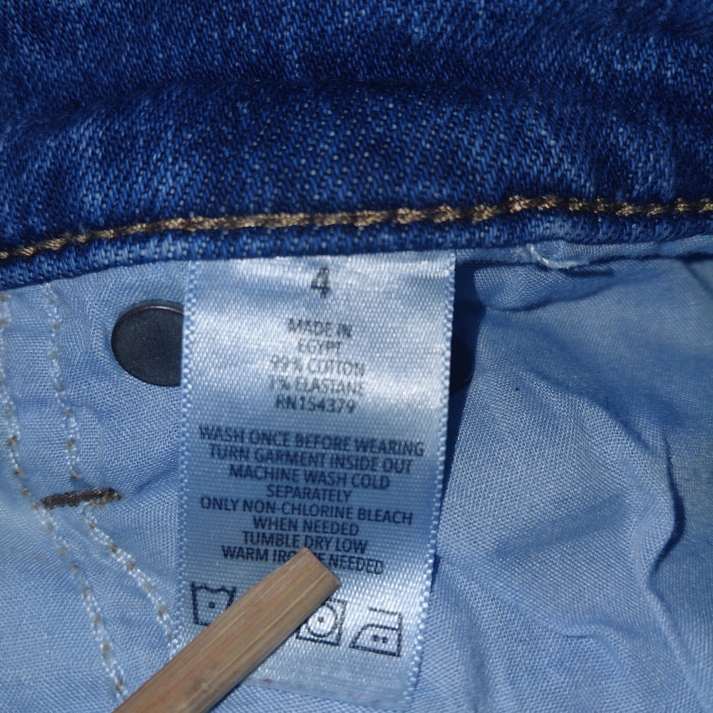 Aeropostale Women's Straight Leg Blue Jeans Mom Jean Sz 4 - Picture 11 of 12